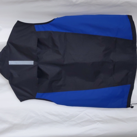 GOLDS GYM Men's Zip Outdoor Cycling Running Reflective Vest Jacket Small NWT! - Picture 6 of 6
